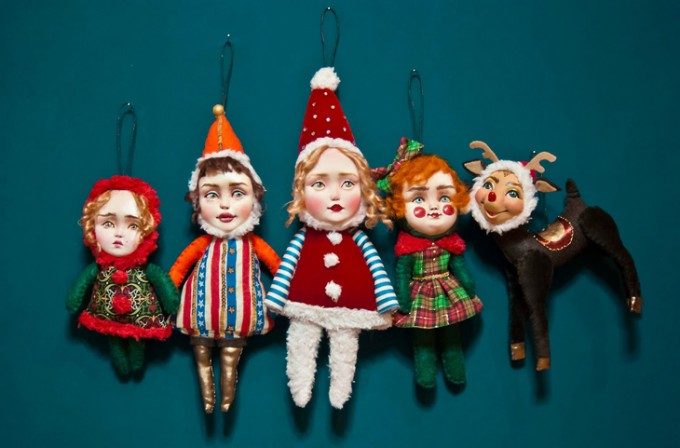 Candy Elves Ornaments